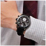 Guess Fleet Chronograph Black Dial Black Rubber Strap Watch for Men - W0971G1 Authentic Buy Shop Now