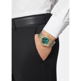 Versace Greca Green Dial Silver Steel Strap Watch for Men - VEVI00420 Authentic Buy Shop Now