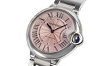 Cartier Ballon Bleu De Cartier Pink Dial Silver Steel Strap Watch for Women - W6920041 Authentic Buy Shop Now