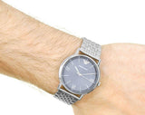 Emporio Armani Kappa Quartz Grey Dial Silver Mesh Bracelet Watch For Men - AR11068 Authentic Buy Shop Now
