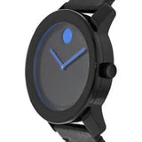 Movado Bold TR90 Black Dial Black Leather Strap Watch For Men - 3600307 Authentic Buy Shop Now