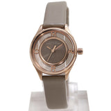 Marc Jacobs Tether Grey Dial Grey Leather Strap Watch for Women - MBM1375 Authentic Buy Shop Now