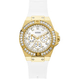Guess Venus Diamonds White Dial White Rubber Strap Watch for Women - GW0118L5 Authentic Buy Shop Now