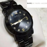Marc Jacobs Amy Black Dial Black Steel Strap Watch for Women - MBM8595 Authentic Buy Shop Now