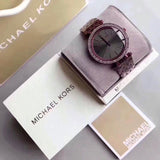 Michael Kors Darci Black Dial Purple Steel Strap Watch for Women - MK3554 Authentic Buy Shop Now