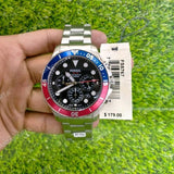 Fossil FB-03 Chronograph Black Dial Silver Steel Strap Watch for Men - FS5767 Authentic Buy Shop Now