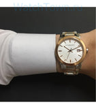 Burberry The City White Dial Two Tone Steel Strap Watch for Women - BU9006 Authentic Buy Shop Now
