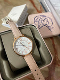 Fossil Jacqueline White Dial Pink Leather Strap Watch for Women - ES3988 Authentic Buy Shop Now