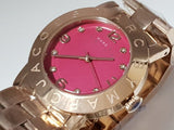 Marc Jacobs Amy Purple Dial Rose Gold Steel Strap Watch for Women - MBM8618 Authentic Buy Shop Now