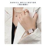 Daniel Wellington Quadro Pressed Melrose Pink Dial Pink Mesh Bracelet Watch For Women - DW00100510 Authentic Buy Shop Now
