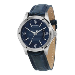 Maserati Circuito Blue Dial Blue Leather Strap Watch For Men - R8851127003 Authentic Buy Shop Now
