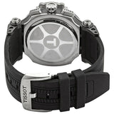 Tissot T Race Chronograph White Dial Black Silicone Strap Watch For Men - T115.417.27.011.00 Authentic Buy Shop Now