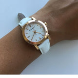 Burberry The City White Dial White Leather Strap Watch for Women - BU9209 Authentic Buy Shop Now