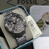 Fossil Bannon Multifunction Chronograph Grey Dial Grey Steel Strap Watch for Men - BQ2491 Authentic Buy Shop Now