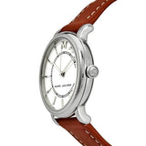 Marc Jacobs Roxy Silver Dial Brown Leather Strap Watch for Women - MJ1572 Authentic Buy Shop Now