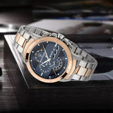 Maserati Ingegno Chronograph Blue Dial Two Tone Steel Strap Watch for Men - R8873619002 Authentic Buy Shop Now