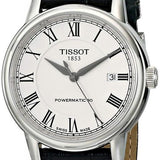 Tissot Carson Powermatic 80 White Dial Black Leather Strap Watch For Men - T085.407.16.013.00 Authentic Buy Shop Now