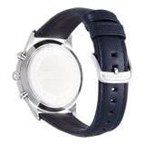 Emporio Armani Chronograph Blue Dial Blue Leather Strap Watch For Men - AR1889 Authentic Buy Shop Now