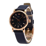 Marc Jacobs Baker Navy Blue Dial Blue Leather Strap Watch for Women - MBM1331 Authentic Buy Shop Now
