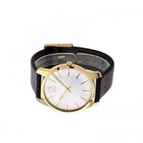 Calvin Klein City Silver Dial Black Leather Strap Watch For Women - K2G23520 Authentic Buy Shop Now