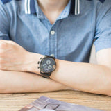 Calvin Klein City Chronograph Grey Dial Black Leather Strap Watch for Men - K2G177C3 Authentic Buy Shop Now