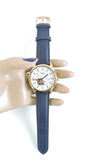 Fossil Townsman Automatic Chronograph White Dial Blue Leather Strap Watch for Men - ME3167 Authentic Buy Shop Now