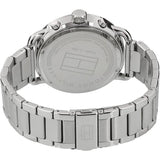 Tommy Hilfiger Briggs Chronograph Black Dial Silver Steel Strap Watch for Men - 1791422 Authentic Buy Shop Now