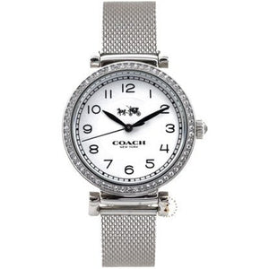Coach Madison White Dial Silver Mesh Bracelet Watch for Women - 14502651 Authentic Buy Shop Now