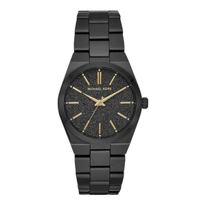 Michael Kors Channing Quartz Black Dial Black Steel Strap Watch For Women - MK6625 Authentic Buy Shop Now