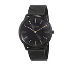 Calvin Klein Minimal Black Dial Black Mesh Bracelet Watch for Men - K3M21421 Authentic Buy Shop Now