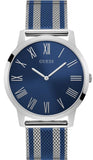 Guess Richmond Blue Dial Two Tone Mesh Bracelet Watch for Men - W1179G1 Authentic Buy Shop Now
