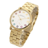 Marc Jacobs Baker White Dial Gold Steel Strap Watch for Women - MBM3440 Authentic Buy Shop Now