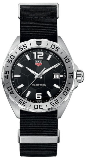 Tag Heuer Formula 1 Quartz Black Dial Black NATO Strap Watch for Men - WAZ1015.FC8198 Authentic Buy Shop Now