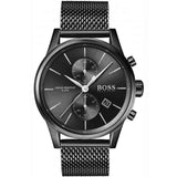 Hugo Boss Associate Black Dial Black Mesh Bracelet Watch for Men - 1513769 Authentic Buy Shop Now