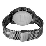 Tommy Hilfiger Deacon Multifunction Black Dial Black Mesh Bracelet Watch for Men - 1791546 Authentic Buy Shop Now