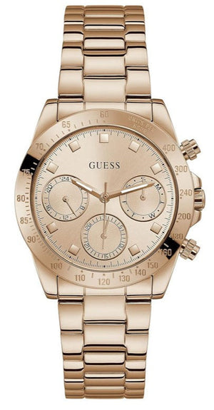 Guess Eclipse Rose Gold Dial Rose Gold Steel Strap Watch for Women - GW0314L3 Authentic Buy Shop Now
