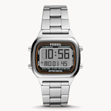 Fossil Retro Digital Silver Dial Silver Steel Strap Watch for Men - FS5844 Authentic Buy Shop Now