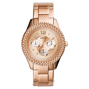 Fossil Stella Rose Gold Dial Rose Gold Steel Strap Watch for Women - ES3590 Authentic Buy Shop Now