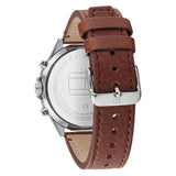 Tommy Hilfiger West Chronograph Grey Dial Brown Leather Strap Watch For Men - 1791710 Authentic Buy Shop Now