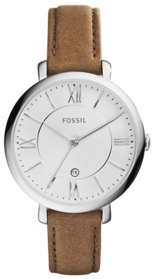 Fossil Jacqueline White Dial Brown Leather Strap Watch for Women - ES3708 Authentic Buy Shop Now