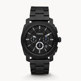 Fossil Machine Chronograph Black Dial Black Steel Strap Watch for Men - FS4552 Authentic Buy Shop Now