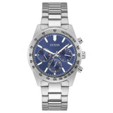 Guess Altitude Chronograph Blue Dial Silver Steel Strap Watch for Men - GW0329G1 Authentic Buy Shop Now