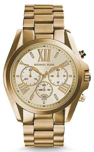Michael Kors Bradshaw Gold Dial Gold Steel Strap Watch for Women - MK5605 Authentic Buy Shop Now
