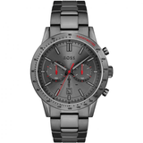 Hugo Boss Allure Chronograph Grey Dial Grey Steel Strap Watch for Men - 1513924 Authentic Buy Shop Now