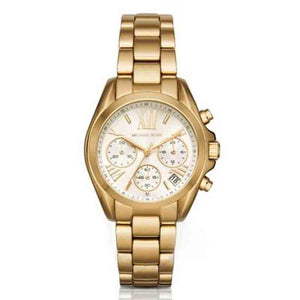 Michael Kors Lexington Quartz Gold Dial Gold Steel Strap Watch For Women - MK6267 Authentic Buy Shop Now