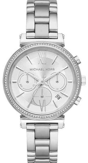 Michael Kors Sofie Quartz Silver Dial Silver Steel Strap Watch For Women - MK6575 Authentic Buy Shop Now