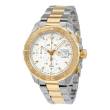 Tag Heuer Aquaracer Caliber 16 Automatic White Dial Two Tone Steel Strap Watch for Men - CAY2121.BB0923 Authentic Buy Shop Now
