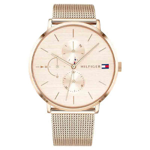 Tommy Hilfiger Jenna Quartz Rose Gold Dial Rose Gold Mesh Bracelet Watch For Women - 1781944 Authentic Buy Shop Now