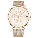 Tommy Hilfiger Jenna Quartz Rose Gold Dial Rose Gold Mesh Bracelet Watch For Women - 1781944 Authentic Buy Shop Now