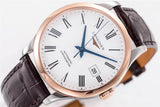 Longines Record Automatic Stainless Steel 18K Gold Watch for Men - L2.821.5.11.2 Authentic Buy Shop Now